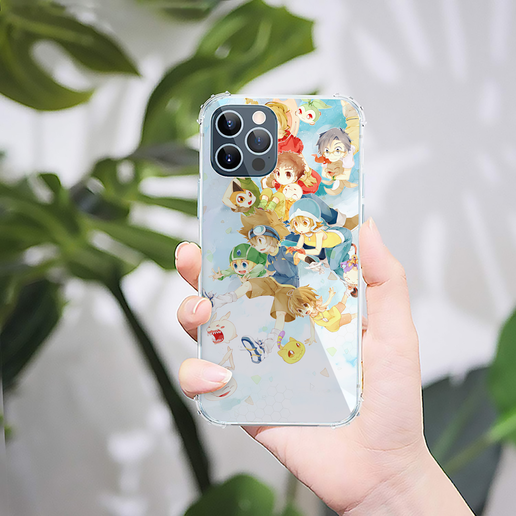 （画像用） Digimon デジタルモンスター/デジモン 【iPhone 12シリーズ対応】透明スマホケース（クリアソフトケース）